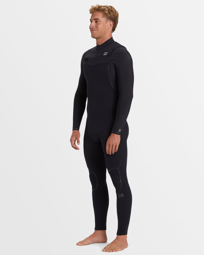 Billabong Mens 3/2mm Furnace Natural Chest Zip Steamer Wetsuit