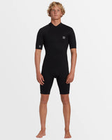 Billabong Mens 2/2mm Foil Back Zip Short Sleeve Springsuit