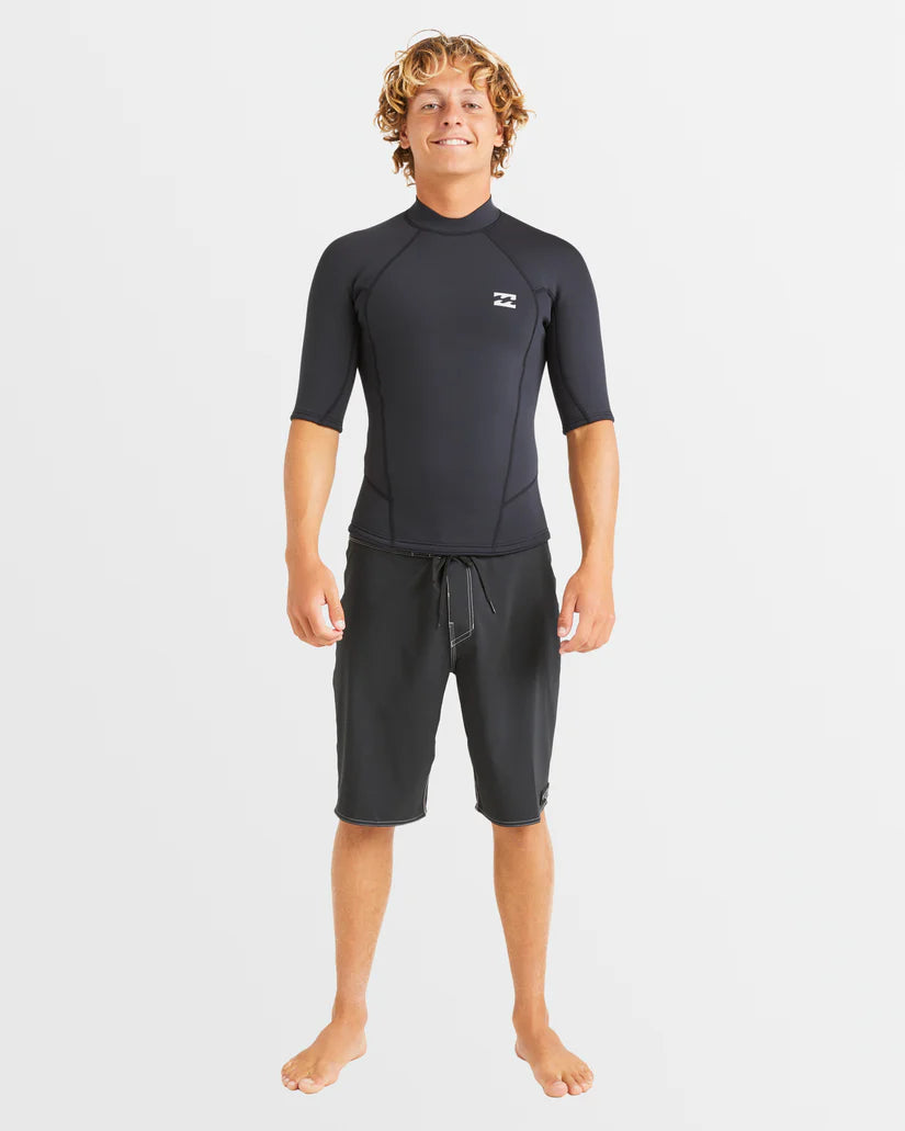 Billabong Mens Absolute Short Sleeve Surf Wetsuit Top