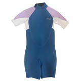 O'Neill Girls Reactor 2 Back Zip 2mm Short Sleeve Springsuit