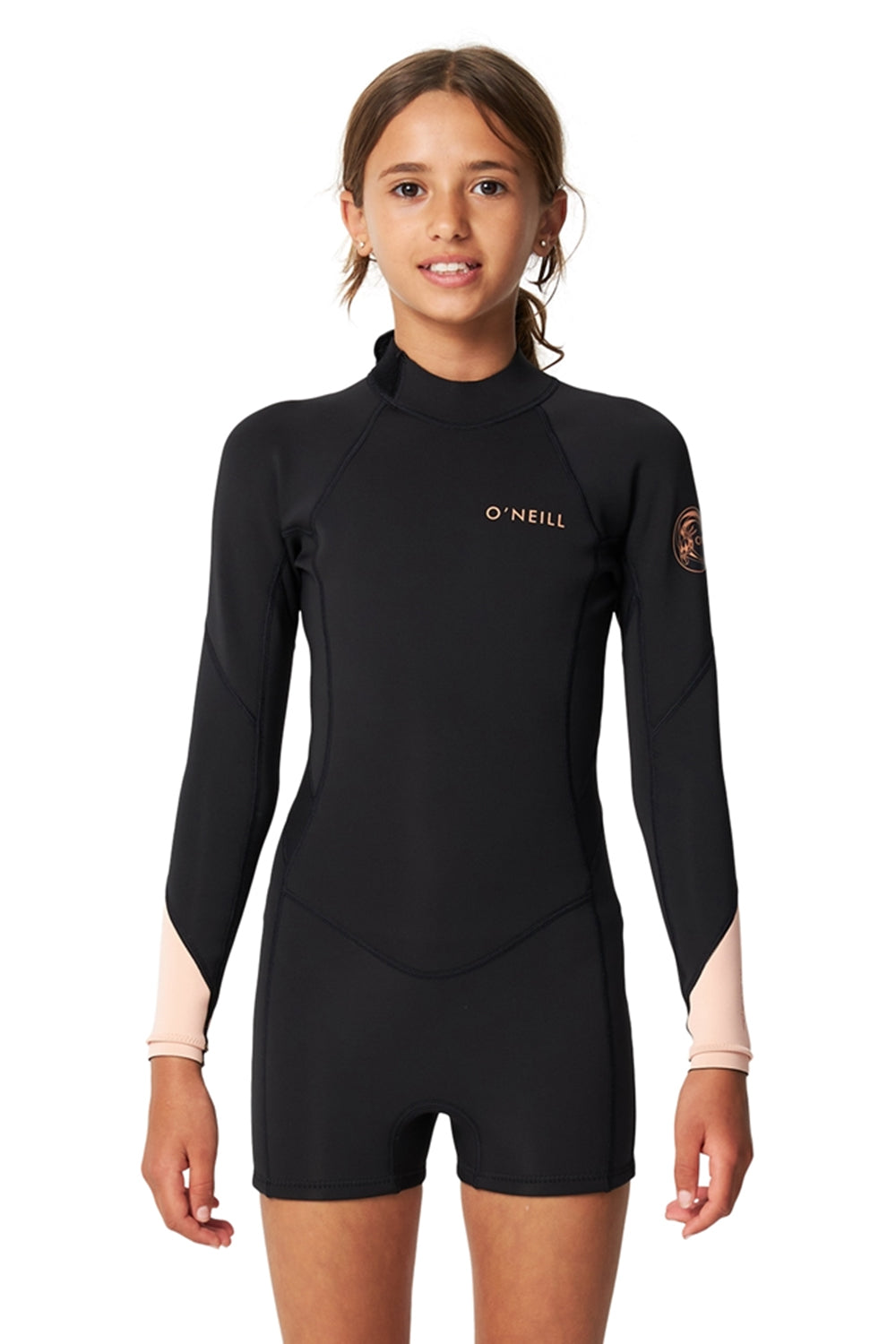 O'Neill Girls Bahia 2mm Back Zip Long Sleeve Mid Springsuit