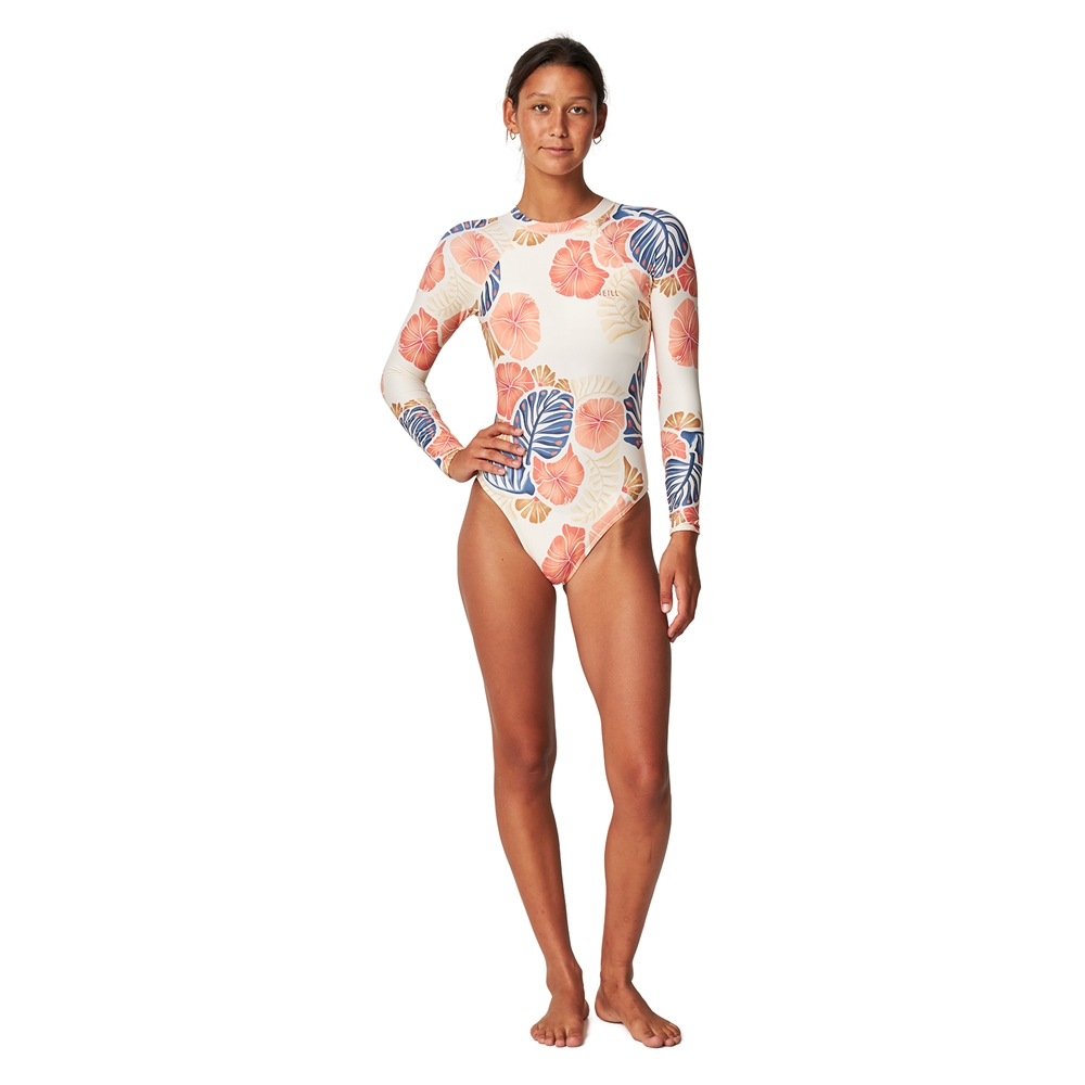 O'Neill Womens Bahia Cutout Back Zip Long Sleeve Surfsuit