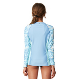 O'Neill Girls Bahia 1/4 Zip Long Sleeve Rash Vest