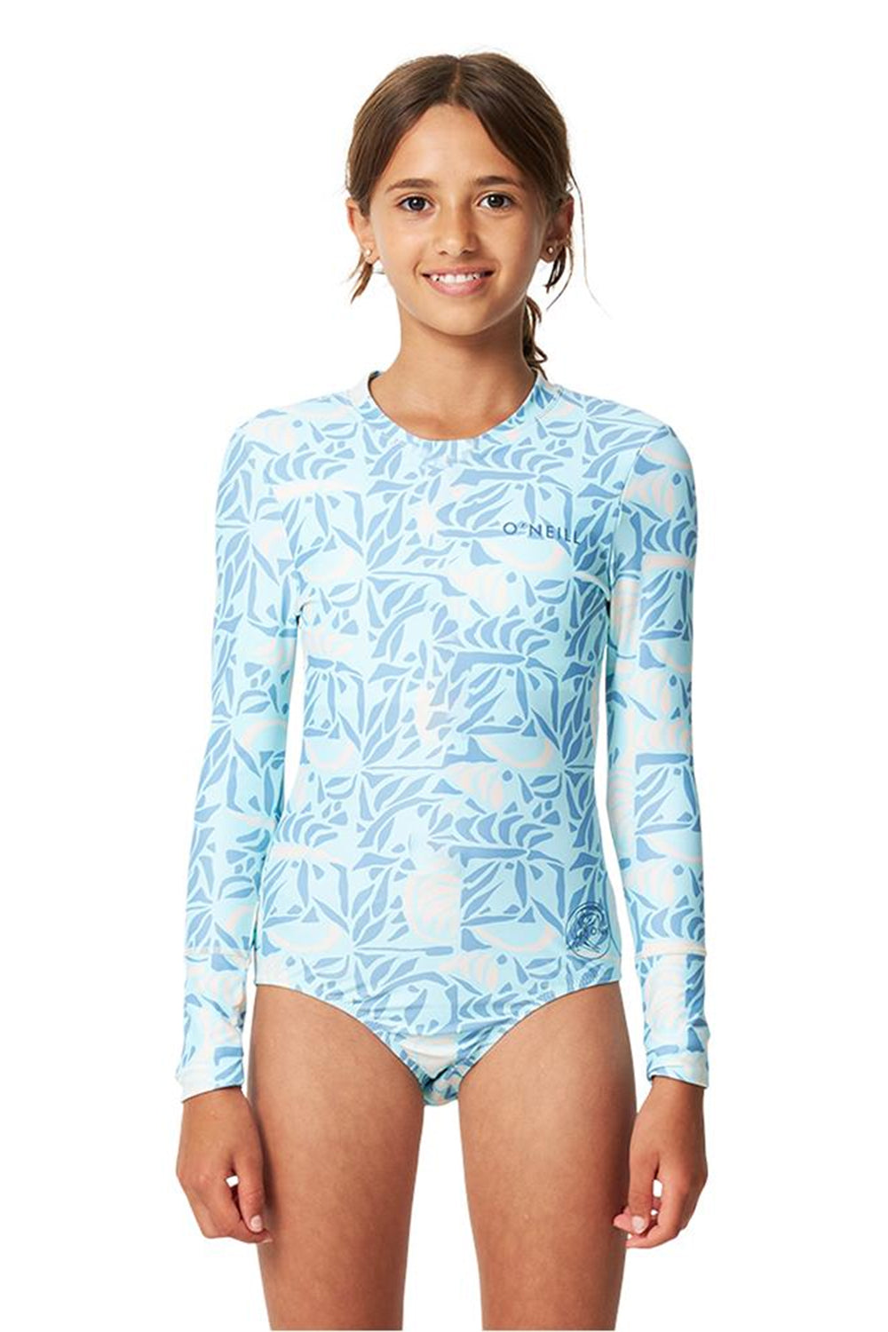 O'Neill Girls Bahia Lycra Back Zip Long Sleeve Surfsuit