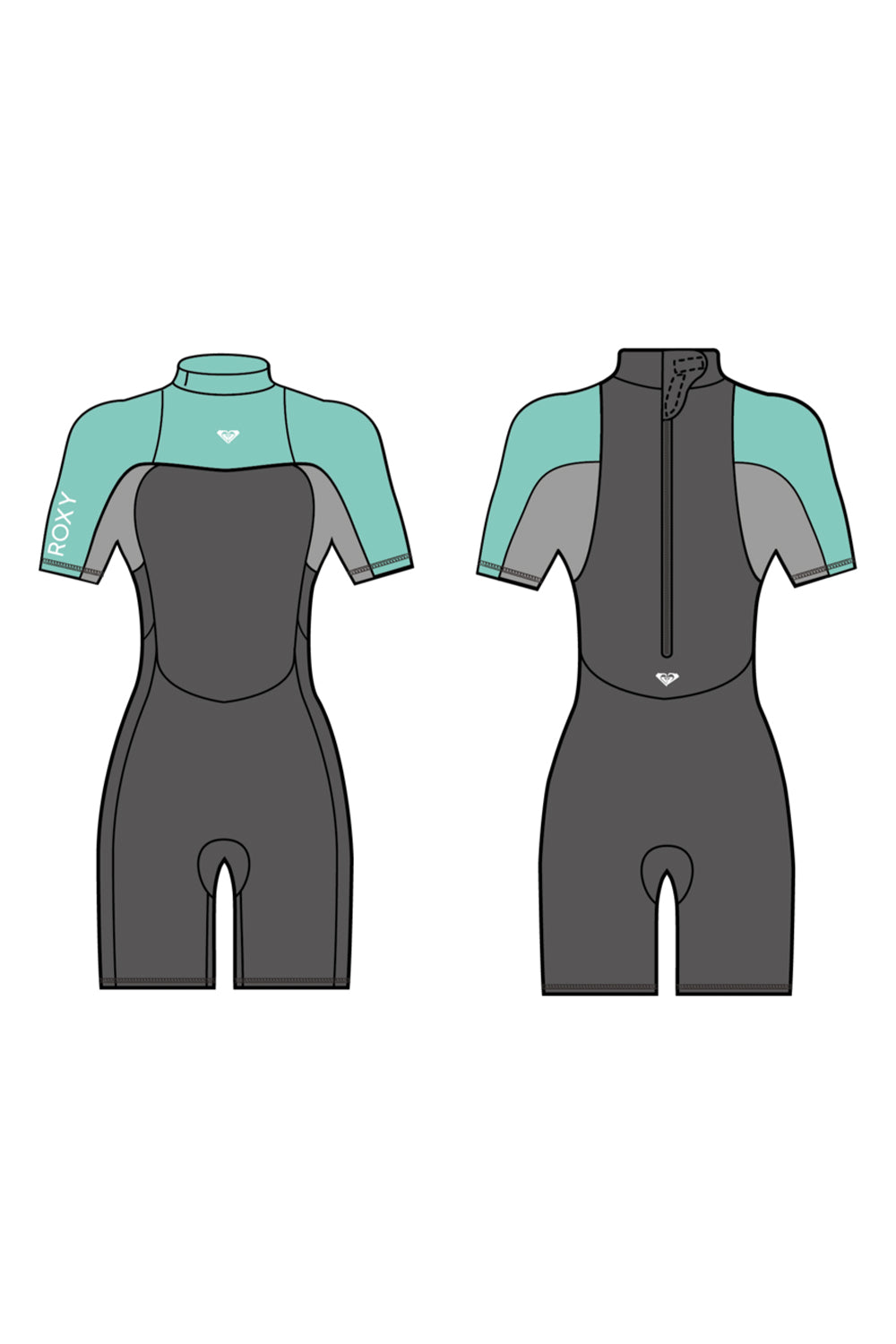 ROXY Girls (8-16) 2/2 Prologue Backzip Springsuit