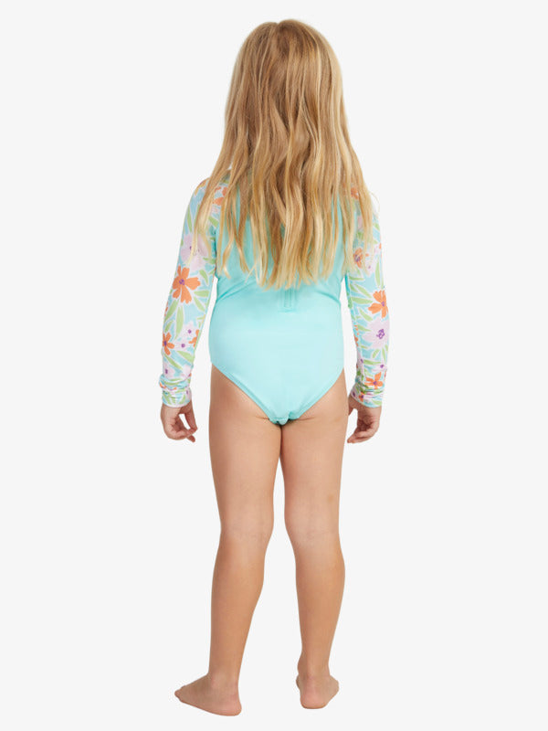 ROXY Girls (2-7) Hawaiian Spirit Long Sleeve One-Piece Rash Vest