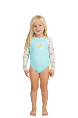 ROXY Girls (2-7) Hawaiian Spirit Long Sleeve One-Piece Rash Vest