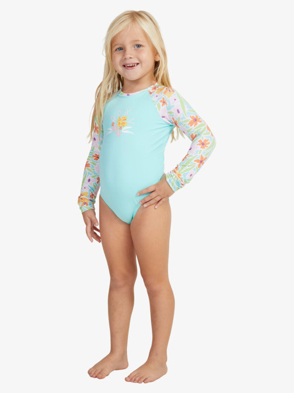 ROXY Girls (2-7) Hawaiian Spirit Long Sleeve One-Piece Rash Vest