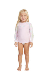 ROXY Girls (2-7) Pineapple Line Long Sleeve UPF 50 Rash Vest