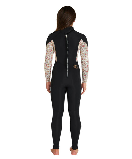 O'Neill Girl's Bahia 4/3mm Steamer Back Zip Wetsuit - Sierra