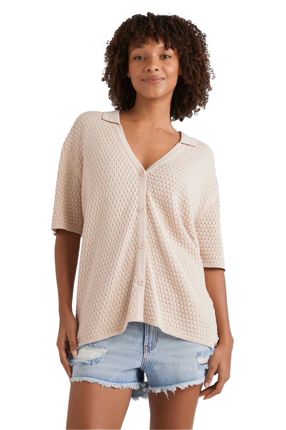 Billabong Womens Sun Bubble Knit Shirt