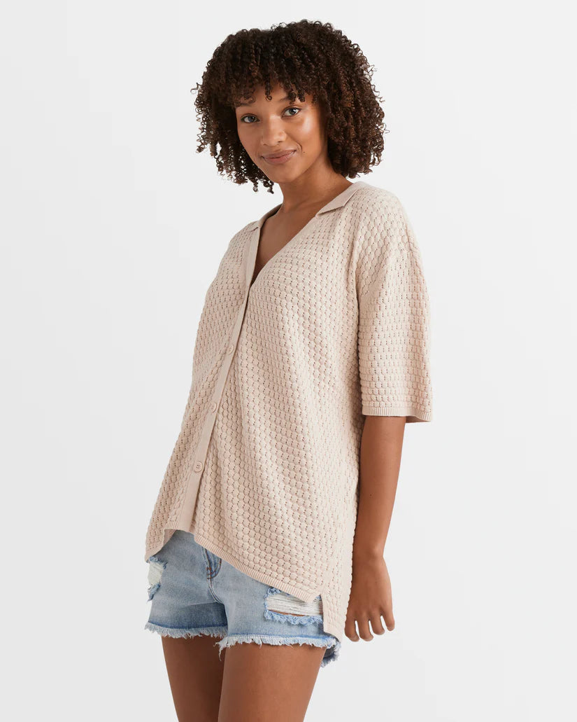 Billabong Womens Sun Bubble Knit Shirt