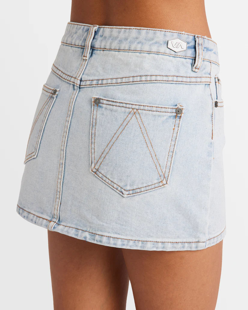 RVCA Womens Mini Denim Skirt