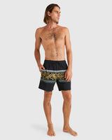 RVCA Mens Fronds Divide Elastic Boardshorts