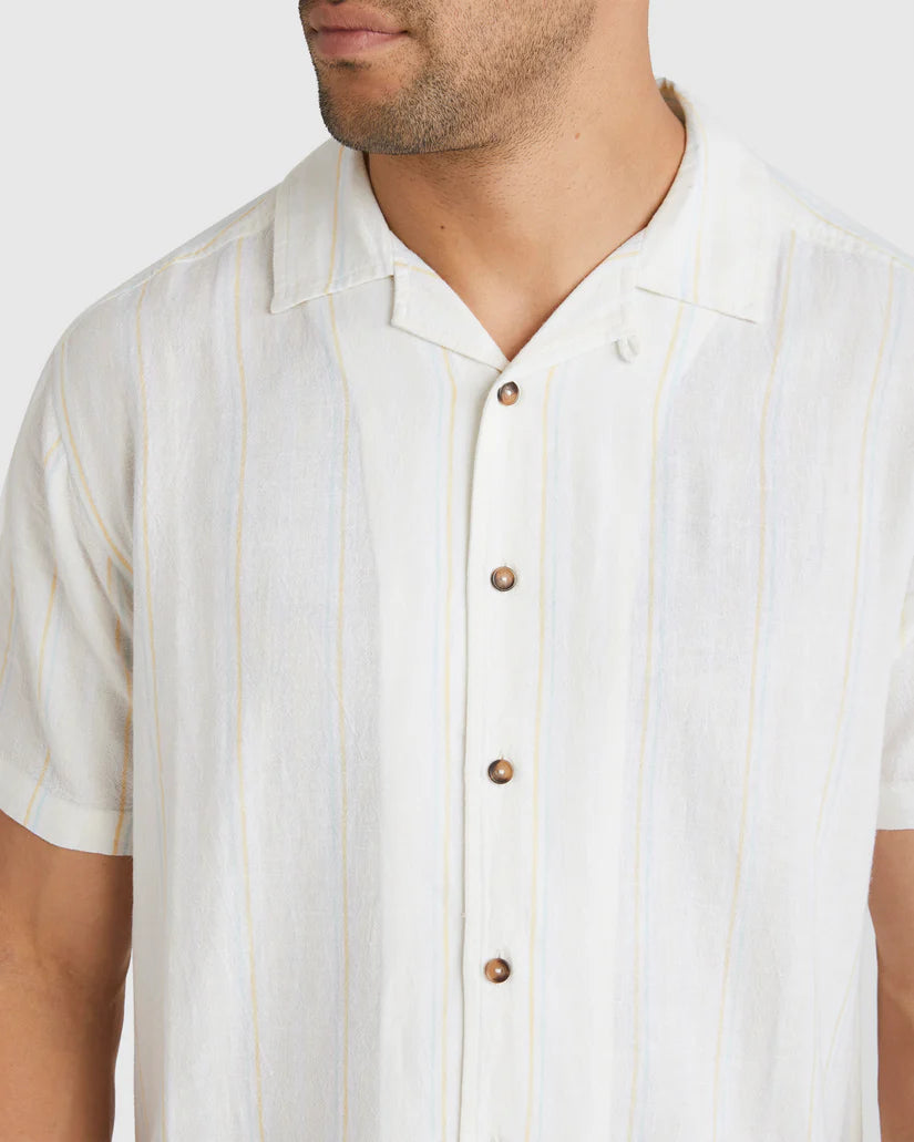 RVCA Mens Beat Stripe Shirt