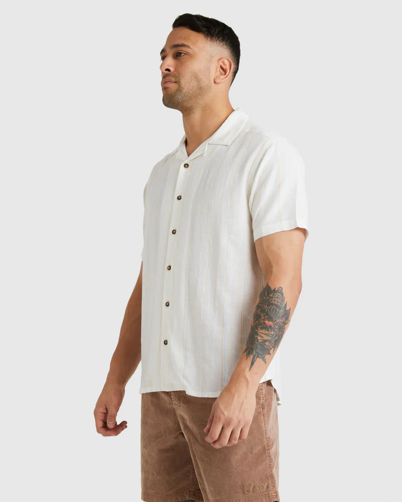 RVCA Mens Beat Stripe Shirt