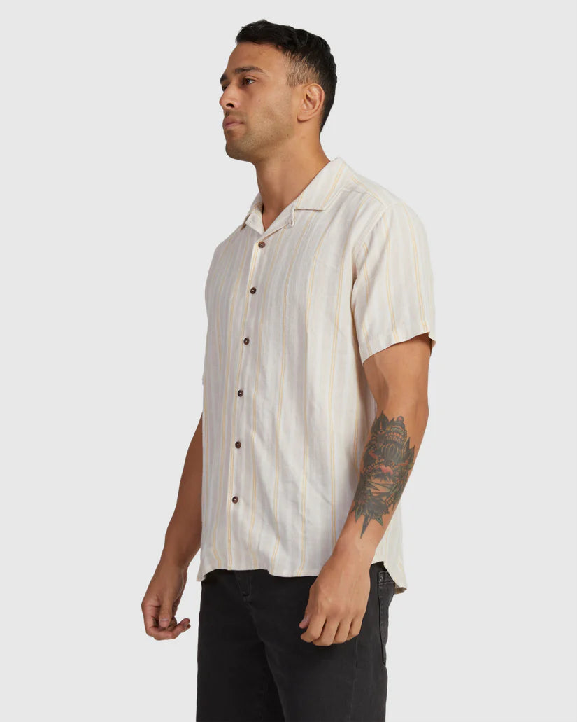 RVCA Mens Beat Stripe Shirt