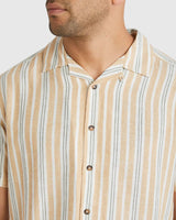 RVCA Mens Beat Stripe Shirt