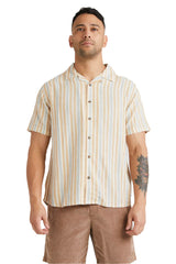 RVCA Mens Beat Stripe Shirt