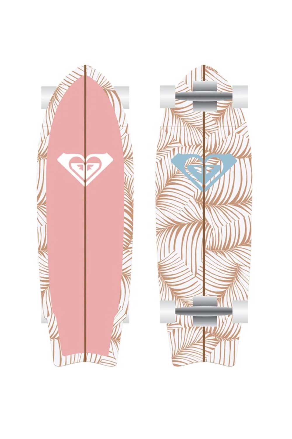 ROXY Palm Dreams Cruiser Skateboard Pink 28