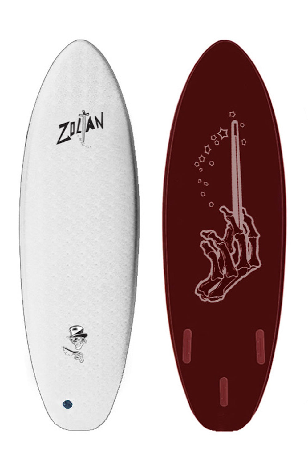 6ft Drag Board Co Zoltan Magic Wand Softboard - Comes with fins