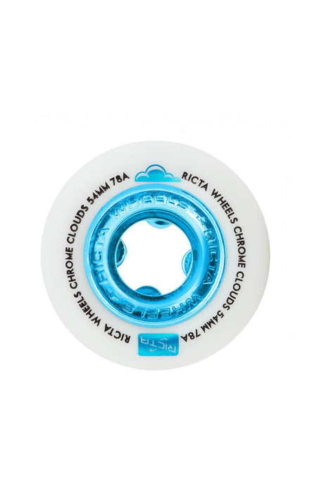 Ricta  Wheels | Ricta Chrome Clouds Blue Wheels 78A - 54mm